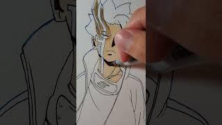 Drawing Boruto Otsutsuki Mode #shorts