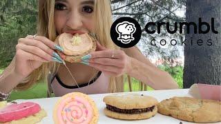 ASMR Trying Crumbl Cookies 