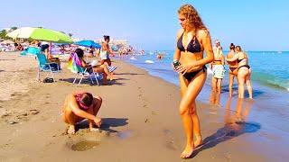 ️ Spain beach Walk  Walking tour ️ Summer Ambience Benalmadena