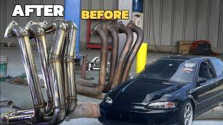 NEW EXHAUST FOR THE HONDA CIVIC EG