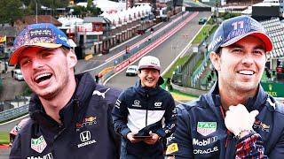 Yuki Tsunoda TEACHES Max Verstappen and Checo Perez Japanese