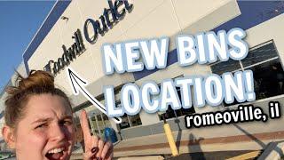 Grand Opening of the Romeoville Illinois Goodwill Outlet  Thrift With Me at the Bins
