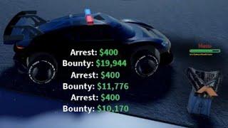 Only Arresting Criminals with $10000+ Bounties  Roblox Jailbreak