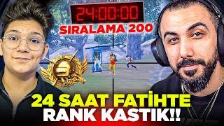 EKİPLE TÜM GÜN BOYUNCA FATİH LİGİNDE RANK KASTIK  200 SIRALAMA  PUBG MOBILE