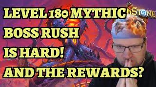 LEVEL 180 Mythic Boss Rush is HARD - But What About the Rewards? Hearthstone Mercenaries