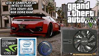 GTA V Gameplay On Intel i3 9100f And GTX 1050Ti 1080P High Graphic Setting