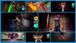 ALL JUMPSCARES in Piggy Terror Series by @ShadowDevelop3r