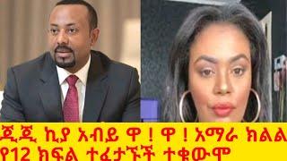 ዋ  ዋ  አብይ 12ኛ ክፍል የወደቁ የአማራ ክልል ተፈታኝ ተማሪዋች GEGE KIYA  GIGI KIYA  YONI MAGNA FANI and SAMRI