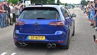 Tuning Cars Leaving Car Show Audi R8 C63 AMG M5 V10 Straight Pipes RS6 Avant Huracan & More