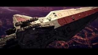 Star Wars Battle over Coruscant High Quality