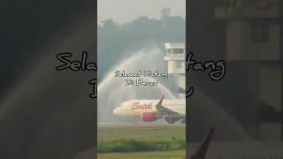 Landing Perdana Batik Air Rute Jakarta - Berau #aviation #airport #pesawat #berau #batikair