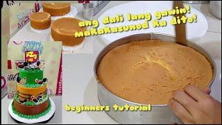 Simpleng paggawa ng 3 tier cake  beginners tutorial   easy smoothing