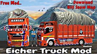 How to Download Eicher Truck Mod For Bus Simulator Indonesia  Eicher Truck Mod Download  Free Mod