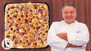 Focaccia with Tomato and Olives Pugliese by Master Stefano Callegari