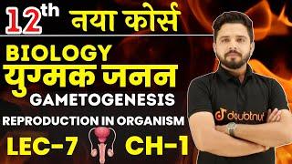 युग्मक जनन Gametogenesis  Sexual Reproduction Ch 1 Lec 7  लैंगिक जनन Class 12th Biology