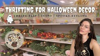THRIFTING FOR HALLOWEEN DECOR  - THRIFT w me for Halloween Decor + thrift flip + HALLOWEEN STYLING