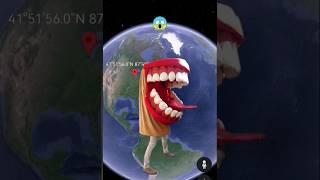 Huge dentureon Google Earth #shorts #googlemaps #googleearth #armkien