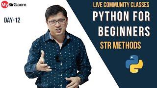 str methods in Python  LIVE Community Classes  MySirG