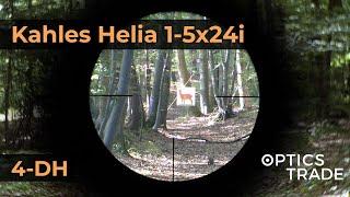 Kahles Helia 1-5x24i Reticle 4-DH  Optics Trade Reticle Subtensions