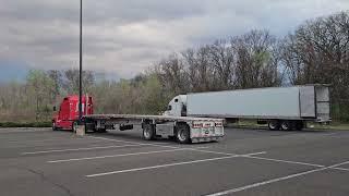 Semi trucks parked in Levittown PA 462023