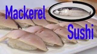 How to prepare Mackerel sushi step by step.  Shime Saba 