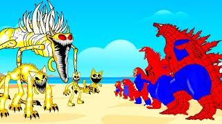 Evolution Of SPIDER GODZILLA Vs Evolution Of GOLD CATNAP  Who Is The King Of Monster?