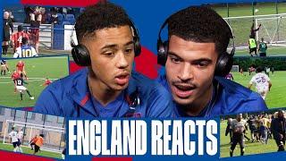 Did That Hit Him In The Face?  Gibbs-White & Ramsey watch Grassroots Worldies  England Reacts