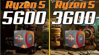 Ryzen 5 5600 vs. Ryzen 5 3600 - Gaming Test