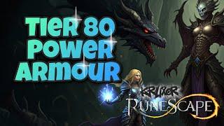 Getting the Necromancy Tier 80 Power Armour - Kilis Knowledge VI power - Runescape 3