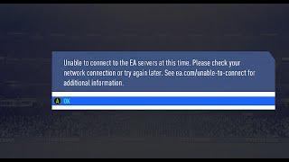 FIFA 192021 Fix it Unable to connect to ea servers pcPS4xBOX1