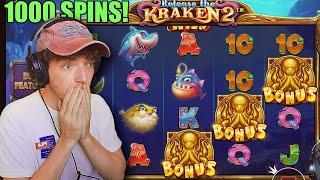 I did 1000 SPINS on KRAKEN 2 *BONUS HITS*