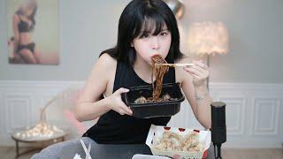 먹방BJ 아닙니다..짜장면에 찹쌀탕수육 먹기ㅣ이설 Mukbang Eating Show