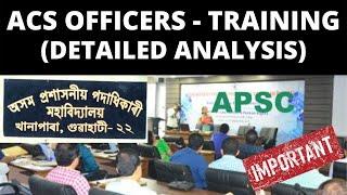 ACS Officers Training Detailed Analysis