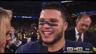 Michigan QB JJ McCarthy and RB Blake Corum Post Game Interviews After Championship Win vs Washington