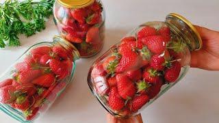 WITHOUT freezing WITHOUT cooking This is how I keep strawberries fresh for 1 year #strawberry