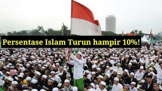 Persentase Umat Islam di Indonesia Turun