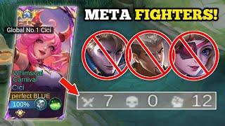 CICI BEST BUILD AND EMBLEM TO DESTROY META FIGHTERS‼️ 100% BROKEN -MLBB