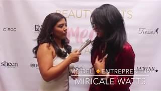 Model & Entrepreneur Miracle Watts At When Beauty Meets Media Tour