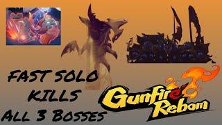 Gunfire Reborn FAST Solo Kills of all 3 Bosses + Powerful Fire Achievement