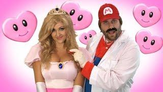 Princess Peach gets Kidnapped in REAL LIFE Kid friendly  Mario Song Parody  Screen Team