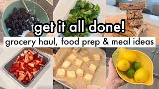 HOW I EAT HEALTHY FOR CHEAP - Get It ALL Done Grocery Haul Food Prep + Meal IdeasMeal Plan 