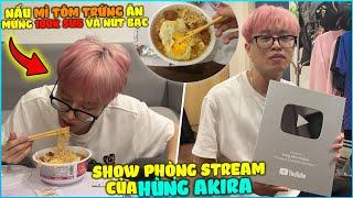 HÙNG AKIRA LẦN ĐẦU NẤU MÌ TÔM TRỨNG ĂN ĐÊM MỪNG 100K SUB ROBLOX VÀ SHOW PHÒNG STREAM TRÊN HÀ NỘI