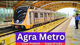 AGRA METRO FULL UPDATE  #rslive  #4k  #alstom #upmrc