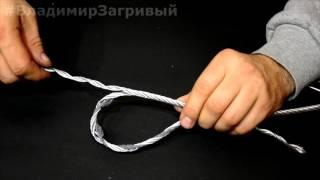 How quickly make a loop on the steel cable by own hands