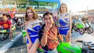 Small CC Motorbike Racing in Thailand is WILD AF