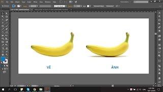Hướng dẫn vẽ quả chuối bằng Mesh Tool trong Illustrator - Minh Nguyệt