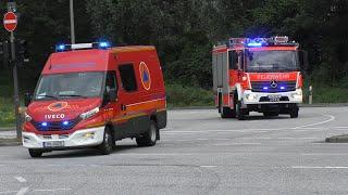 Qualmende Phosphorbombe gemeldet Einsatzfahrten Feuerwehr Hamburg zum Großeinsatz in Finkenwerder