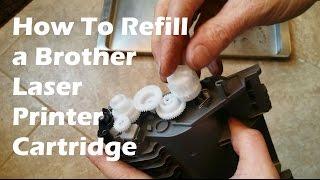 How to Refill a Brother Laser Printer Cartridge - TN-450 & TN-420