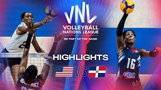  USA vs.  DOM - Highlights  Week 1  Womens VNL 2024
