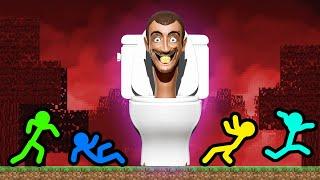 Stickman VS Minecraft Skibidi Toilet Horror Survival - AVM Shorts Animation